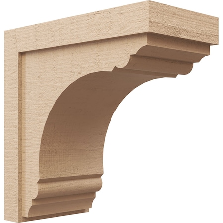 Ekena Millwork 10"W x 20"D x 20"H Classic Warren Rough Cedar Woodgrain TimberThane Corbel, Primed Tan CORUR10X20X20WARRCPR